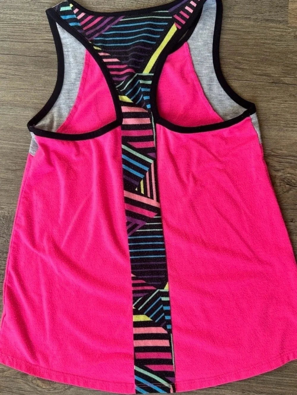 Justice. Girl sports bra. Neon Stripe Racerback & Matching Tank Top